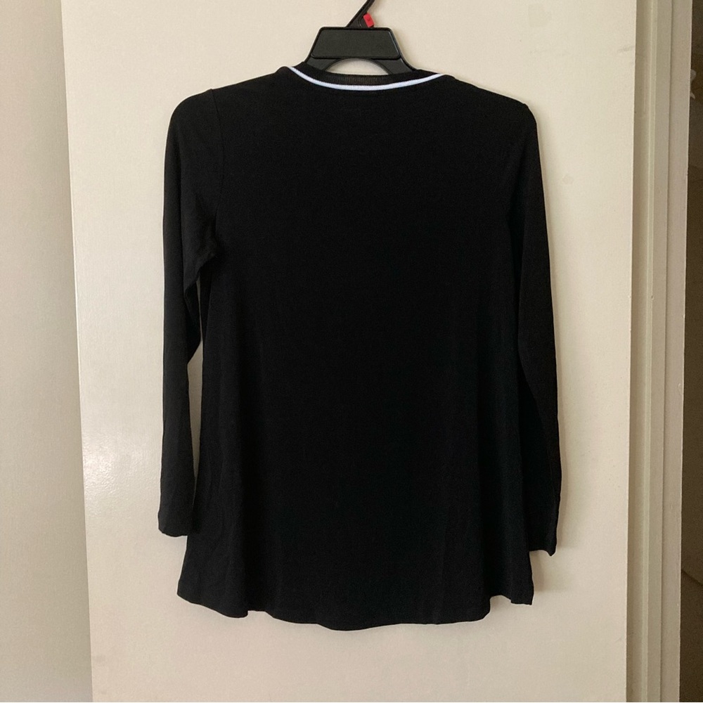 Susan Graver Long sleeved Blouse | Color Black | Size S | New no Tags - Picture 6 of 9